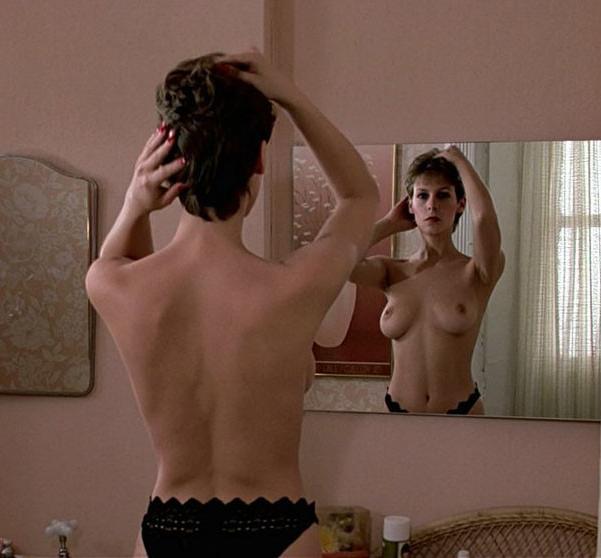 15P Great bodied Jamie Lee Curtis flaunts her suckable titties on ca