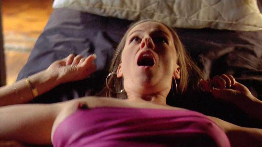 10P Vicky Wiese exposing her nice big boobs and her bare pussy in movie