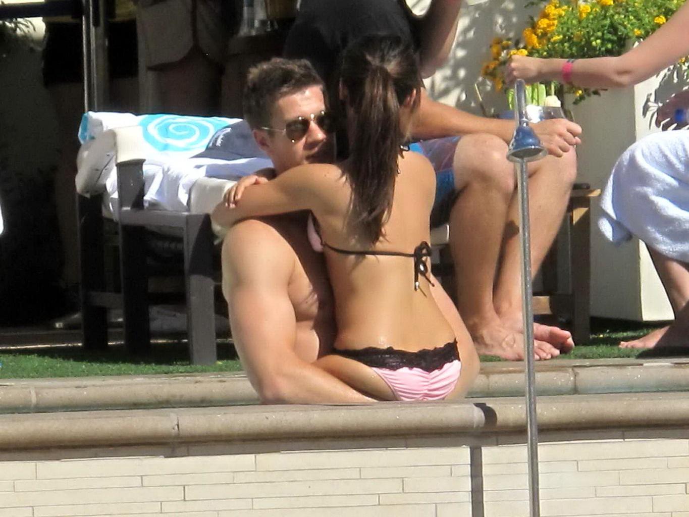 16P Ashley Tisdale wearing sexy bikini at Wet Republic in Las Vegas