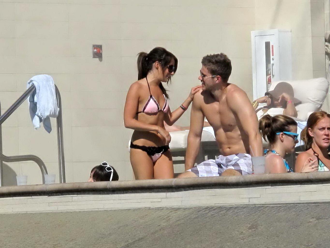 16P Ashley Tisdale wearing sexy bikini at Wet Republic in Las Vegas