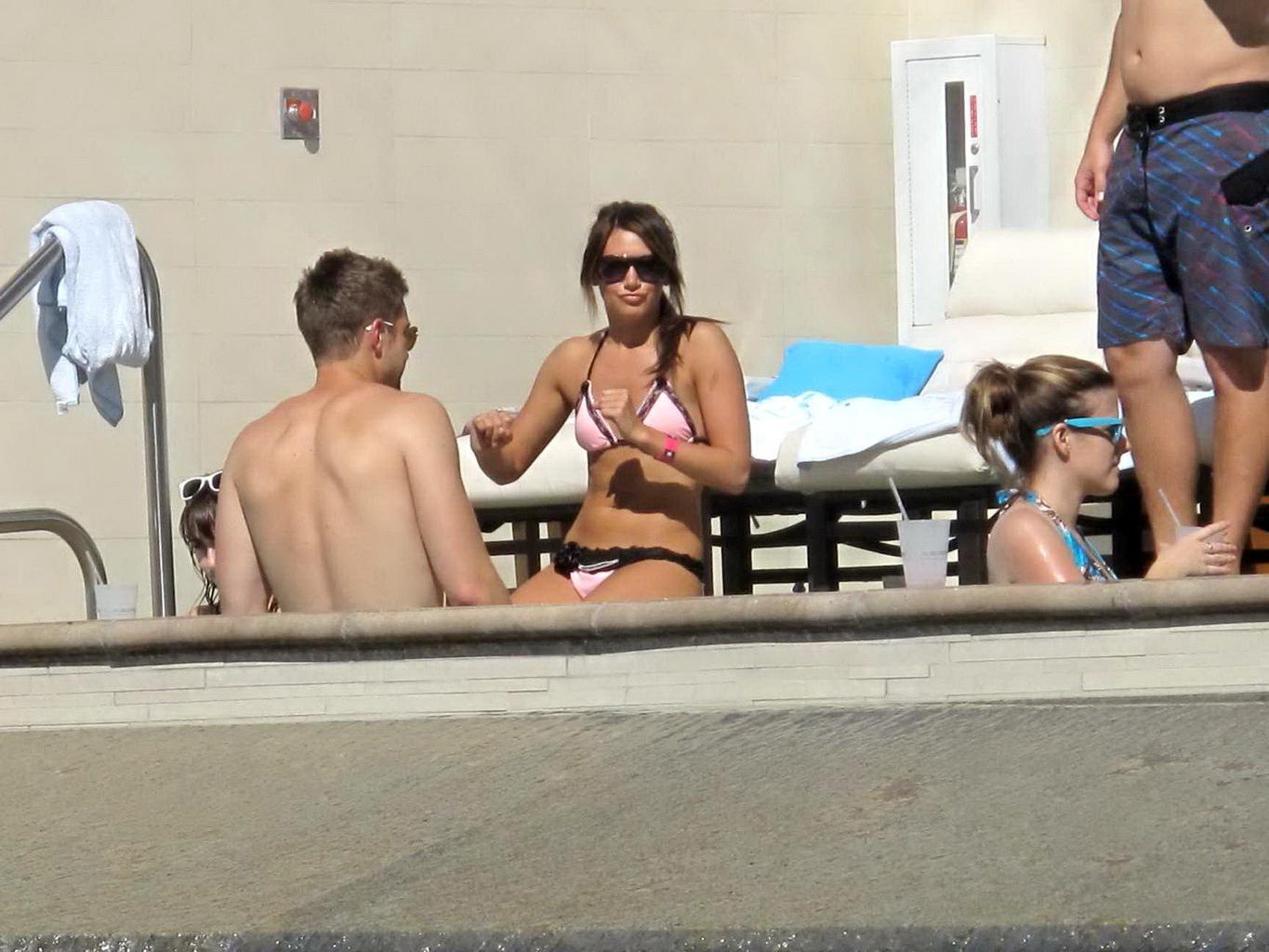 16P Ashley Tisdale wearing sexy bikini at Wet Republic in Las Vegas