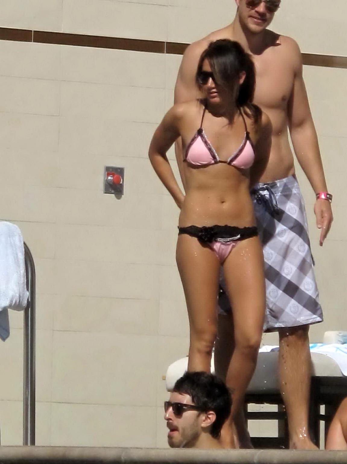 16P Ashley Tisdale wearing sexy bikini at Wet Republic in Las Vegas