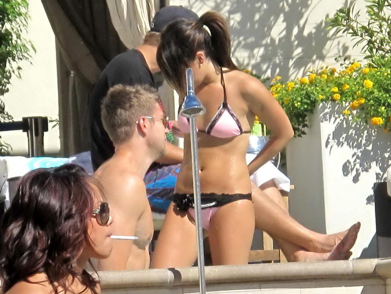 16P Ashley Tisdale wearing sexy bikini at Wet Republic in Las Vegas