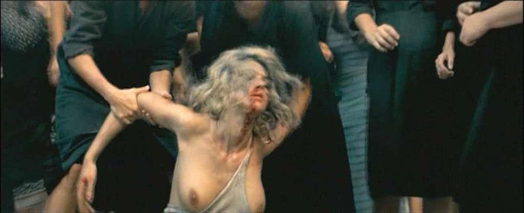 10P Monica Bellucci exposing her nice huge boobs and hairy pussy in movie captures