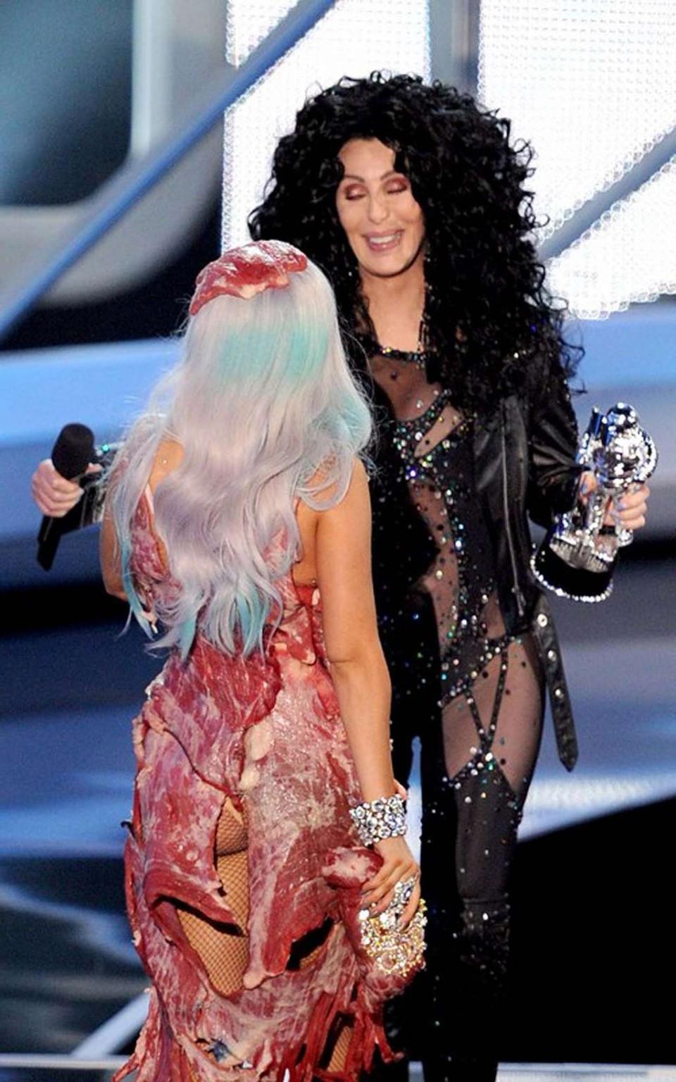 10P Cher in see thru outfit and exposing her nice ass and tits