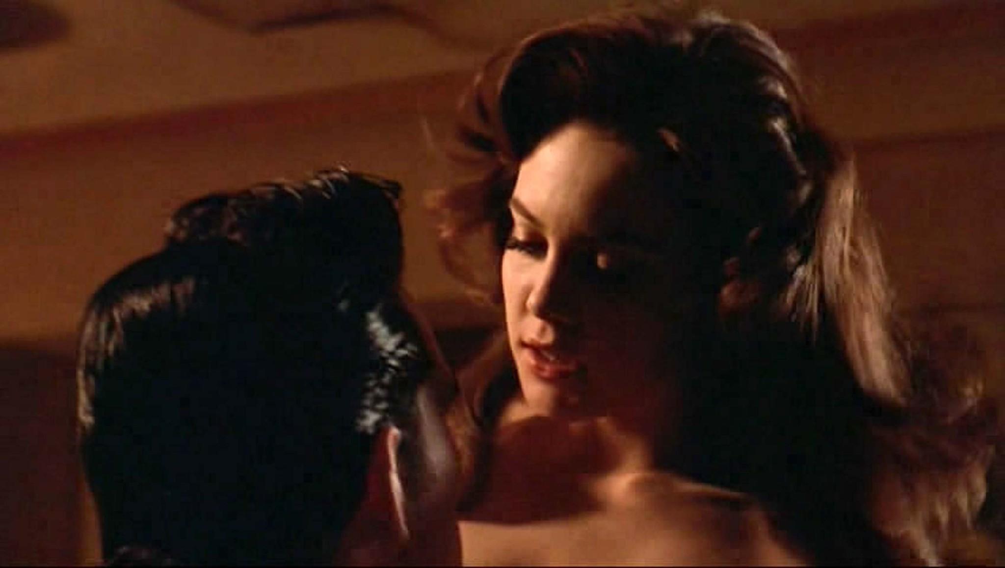 10P Diane Lane exposing her big tits and ass in thong in nude movie caps