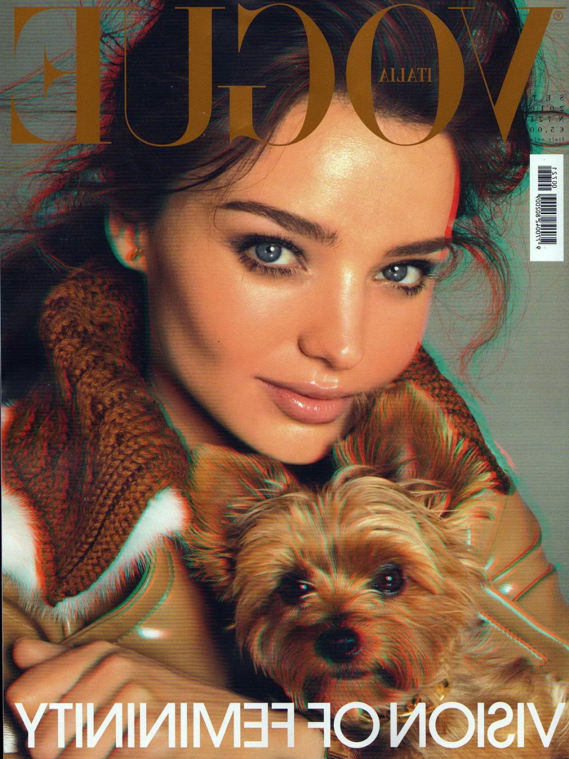 15P Miranda Kerr posing nude for Italian Vogue magazine - September 3-D issue