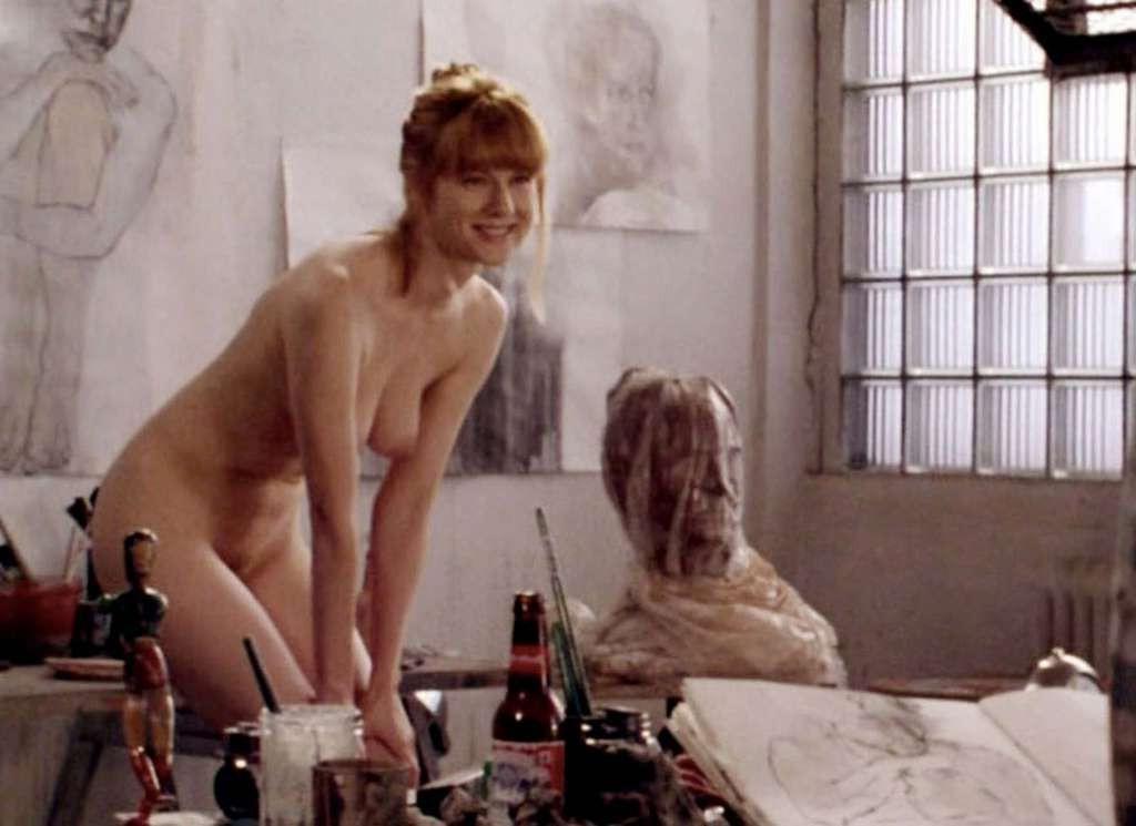 10P Laura Linney showing her nice tits and hairy pussy in nude movie scene