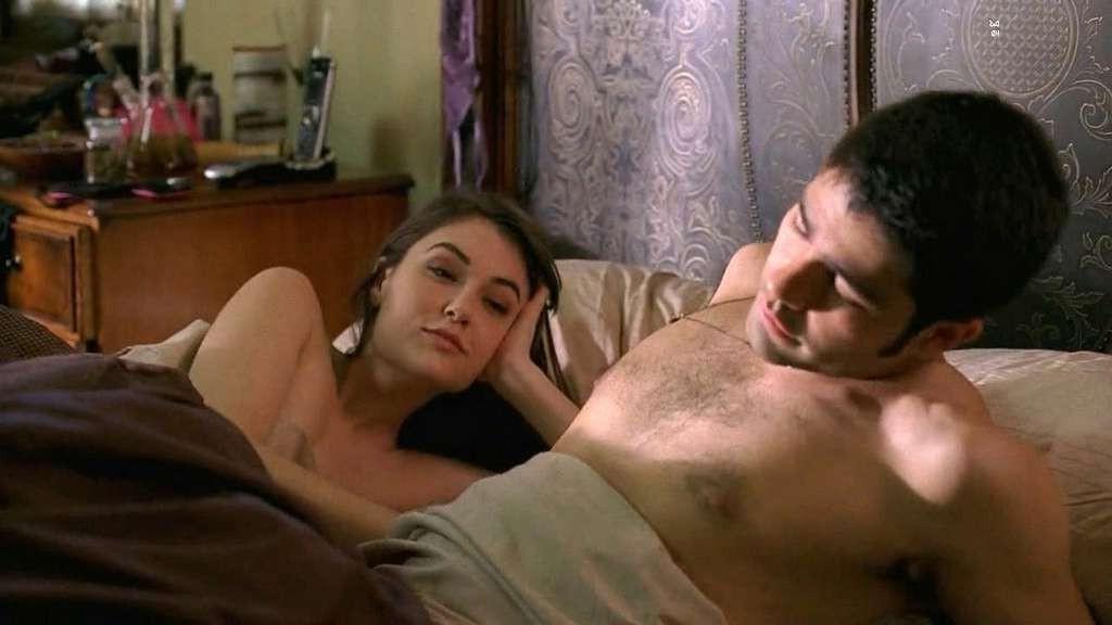 16P Sasha Grey exposing her nice big tits and full nude in movie scenes