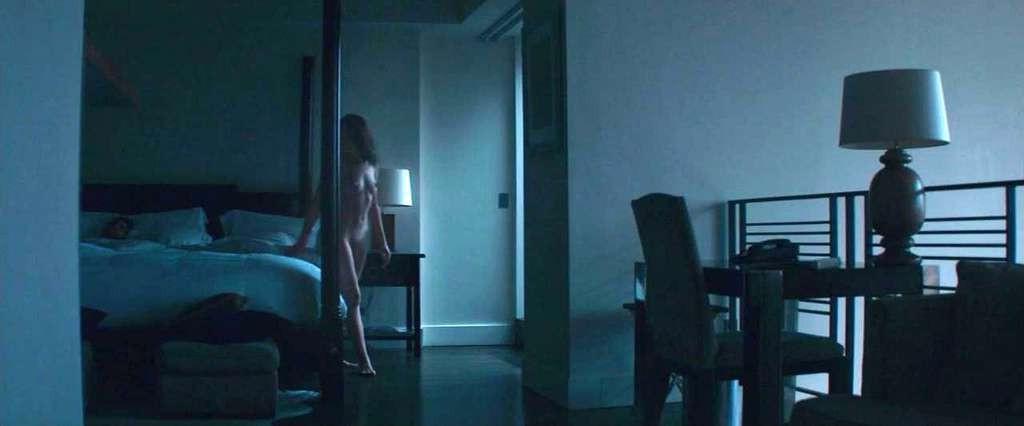 16P Sasha Grey exposing her nice big tits and full nude in movie scenes