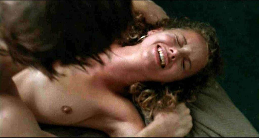 10P Bijou Phillips revealing her nice small tits and fucking hard in nude movie scen