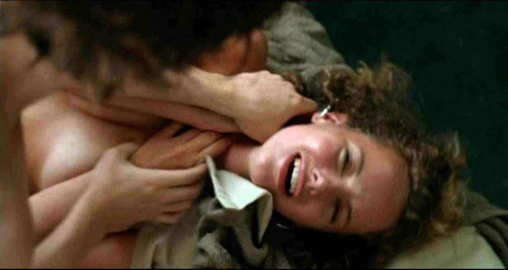 10P Bijou Phillips revealing her nice small tits and fucking hard in nude movie scen