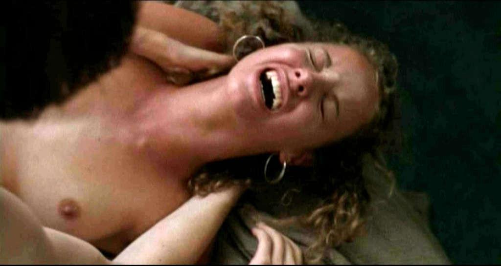 10P Bijou Phillips revealing her nice small tits and fucking hard in nude movie scen