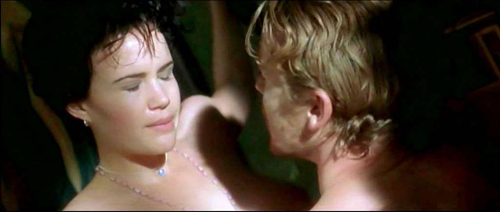 10P Carla Gugino showing her nice big tits and hairy pussy in nude movie scene