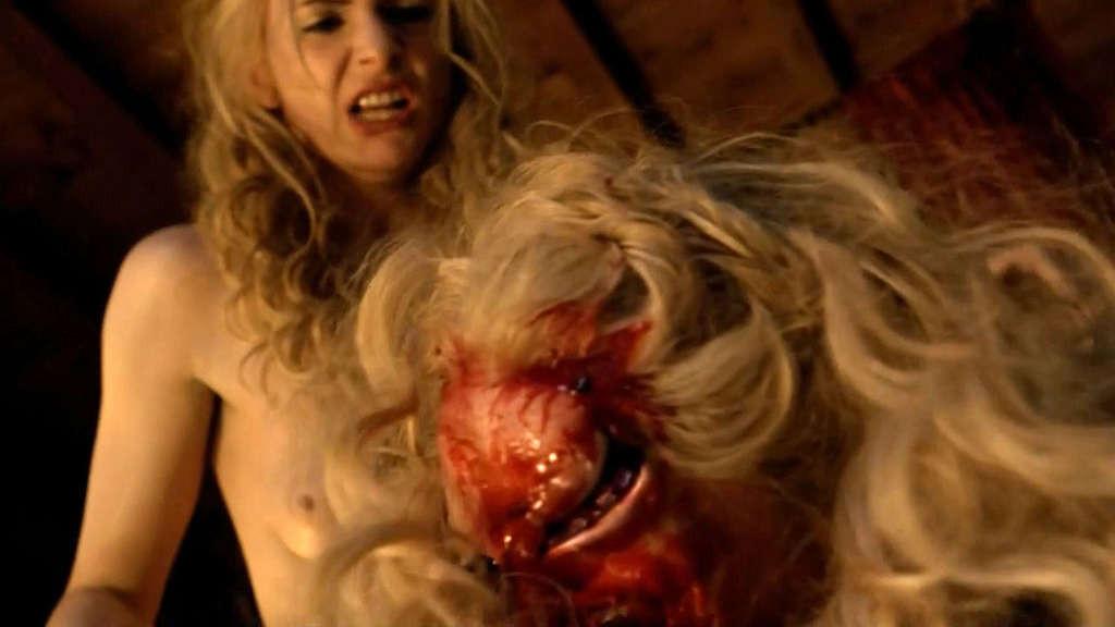 10P Viva Bianca exposing her huge boobs and hide face under mask in movie caps