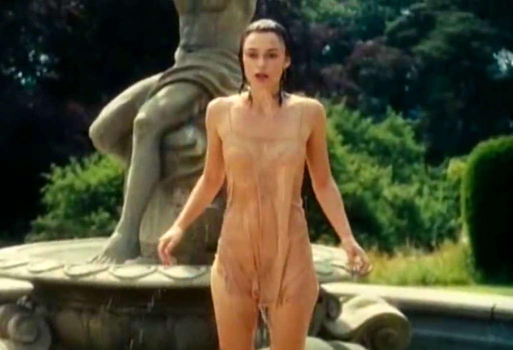 9P Keira Knightley exposing her nice tits in movie and posing sexy