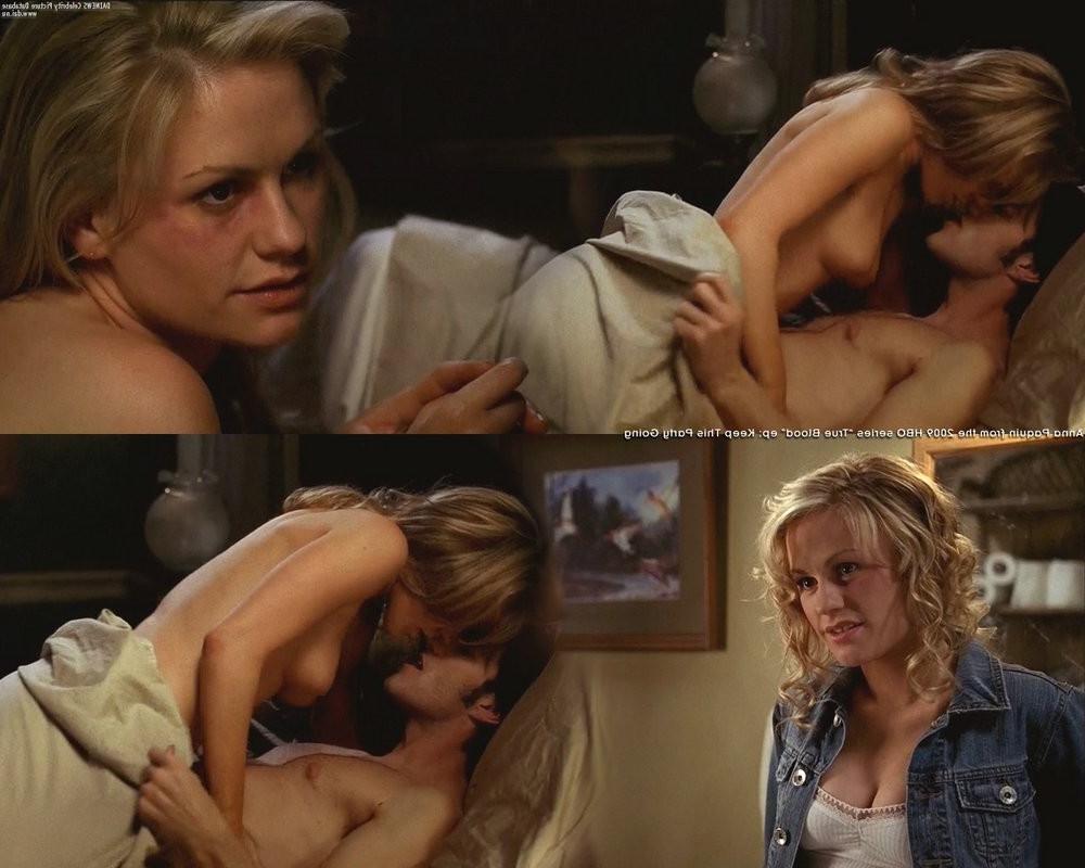15P Blonde celeb Anna Pacquin exposing nice boobs in wild sex scene