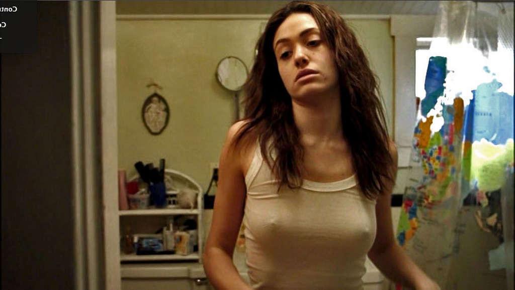10P Emmy Rossum showing her nice big tits and fucking hard