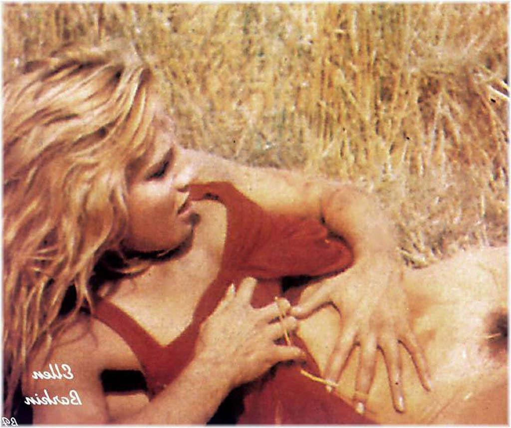 16P Ellen Barkin exposing her nice tits and hairy pussy