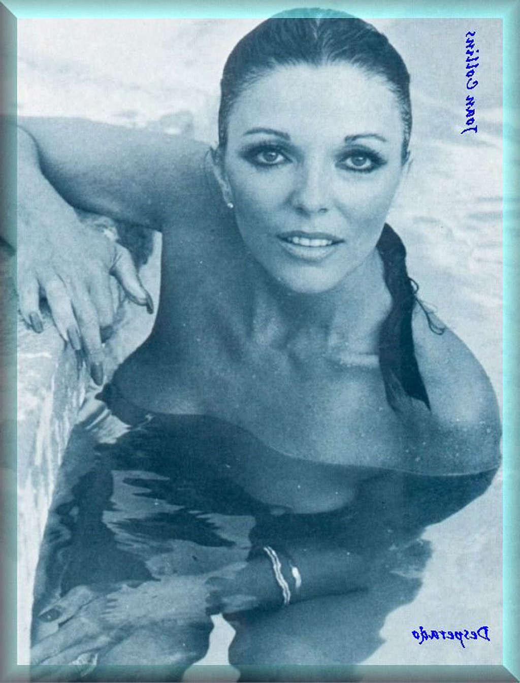 16P Joan Collins exposing her nice big tits in photoshoot