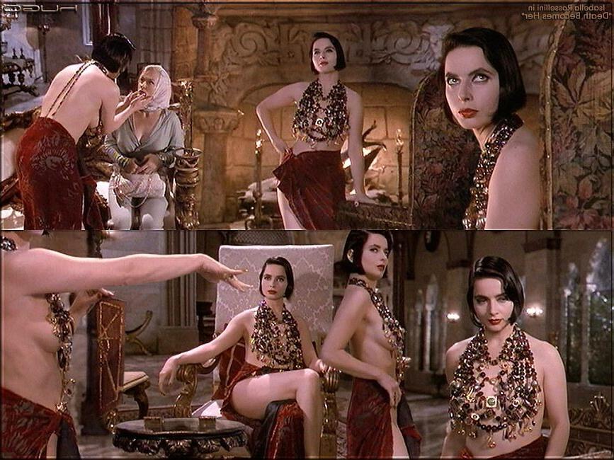 15P vintage Italian actress Isabella Rossellini nude scenes