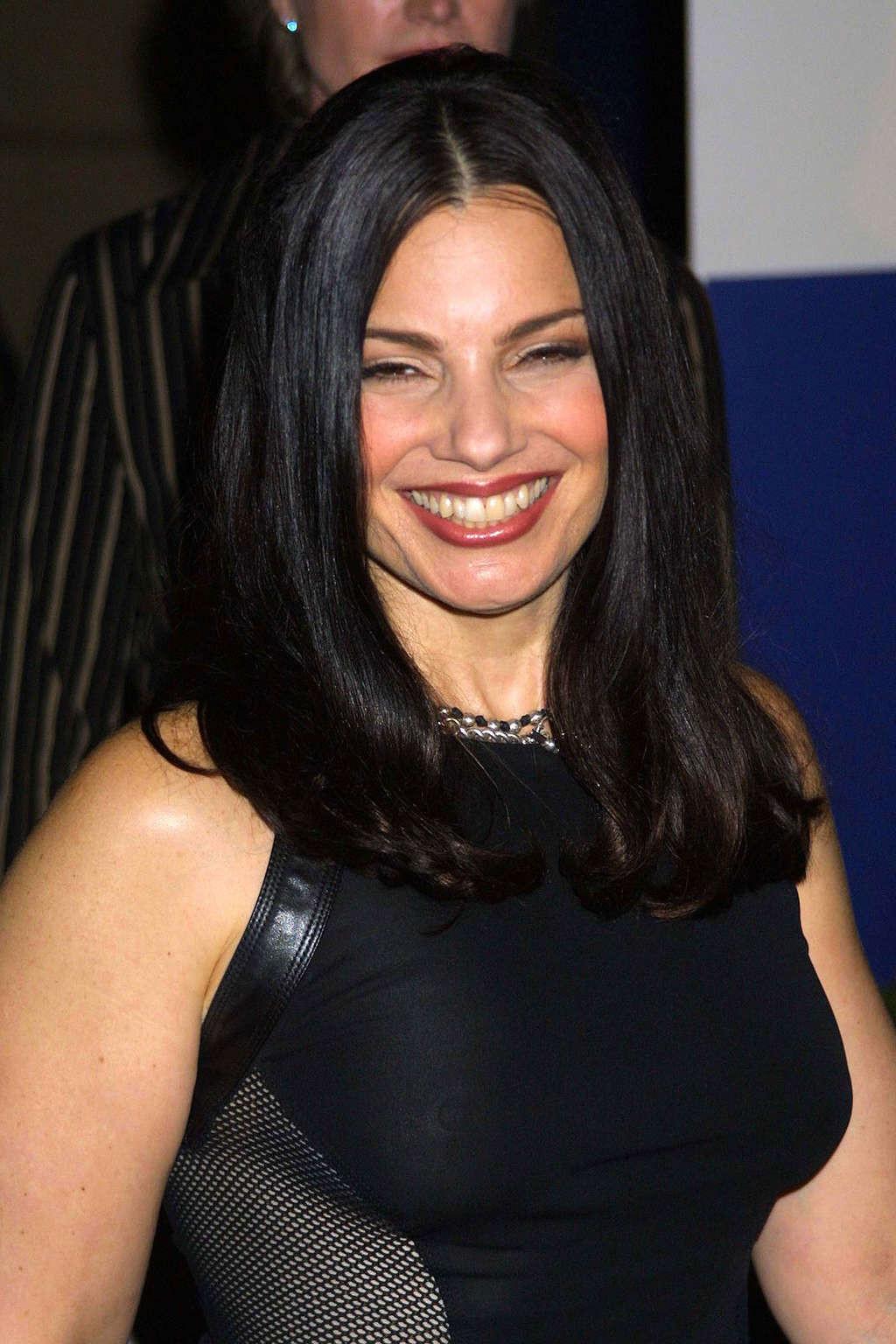 16P Fran Drescher showing her nice big tits in see thru top