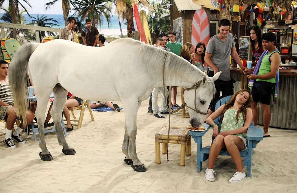 16P Miley Cyrus very sexy and hot photos of young singer with horses