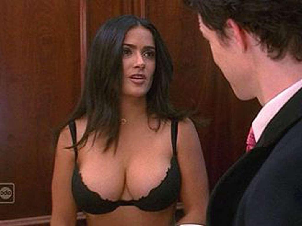 16P Salma Hayek the best compilation of her fucking huge boobs