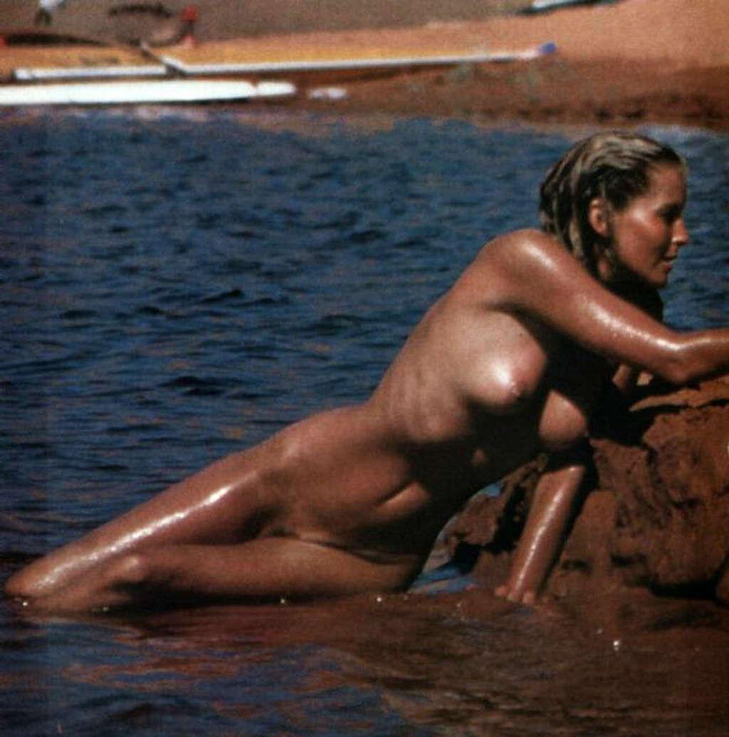 16P Bo Derek exposing her big tits and riding horse nude