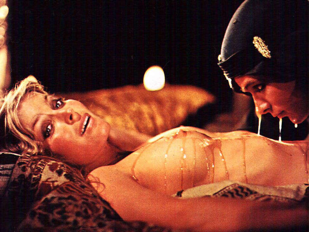 16P Bo Derek exposing her big tits and riding horse nude