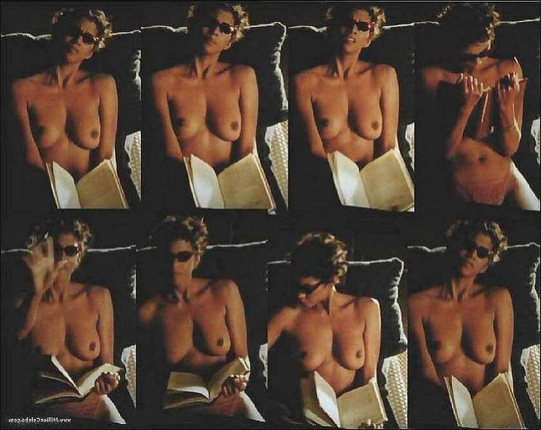 15P beautiful nubian actress Halle Berry vintage nudes