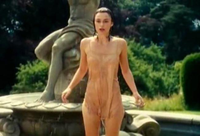 15P Keira Knightley showing nude tits thru the window