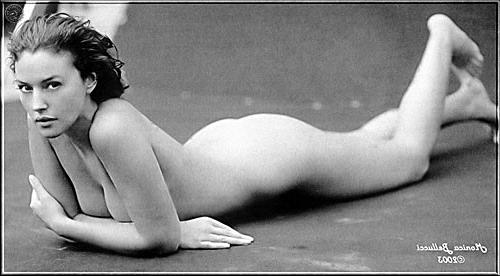 10P Monica Bellucci showing naked breasts and buttocks