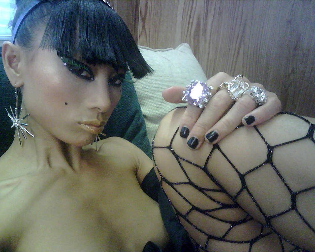 16P Bai Ling posing topless in private nude pictures and nipple slip