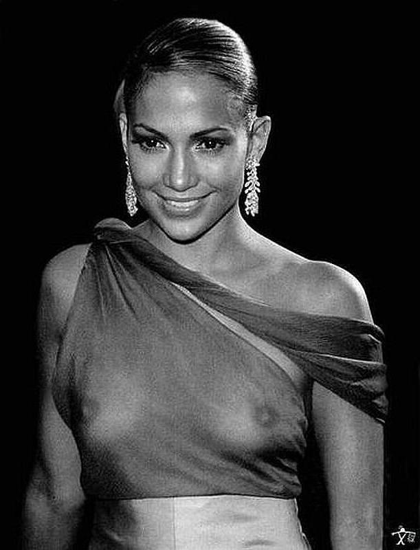 15P actress Jennifer Lopez nude with see thru and bikini