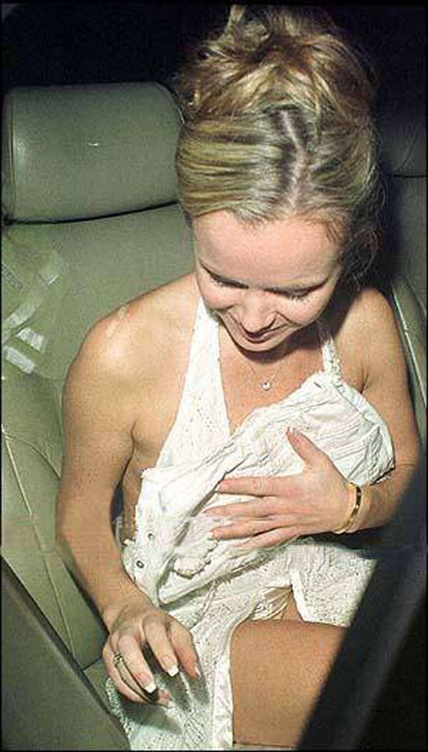 16P Amanda Holden exposing her nice tits paparazzi pictures and posing sexy