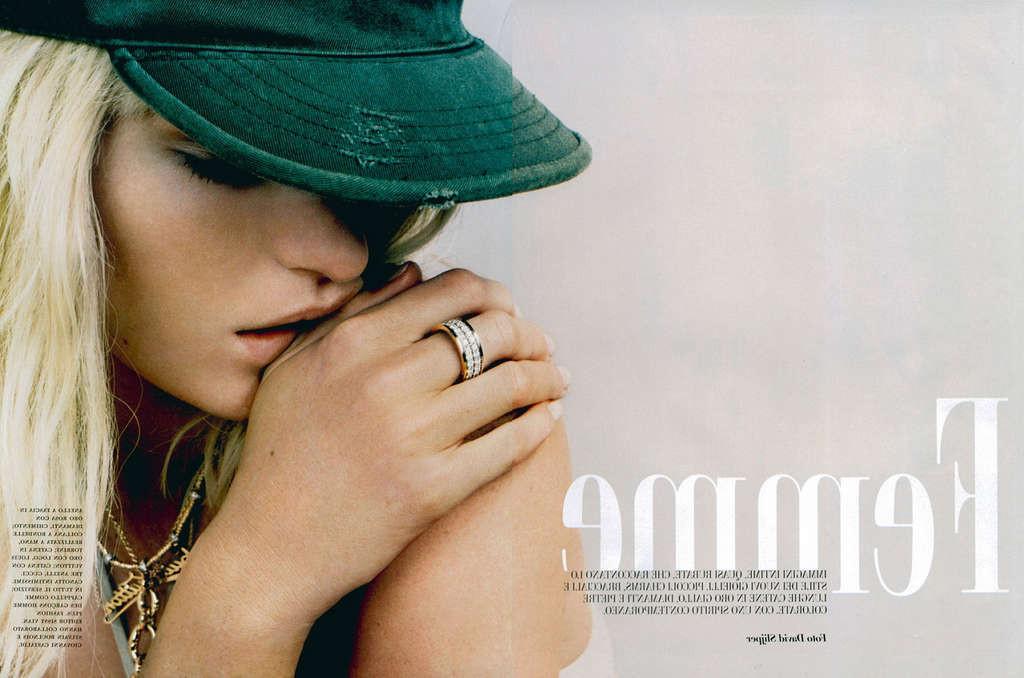 16P Caroline Winberg exposing her nice tits and posing nude for some magazine