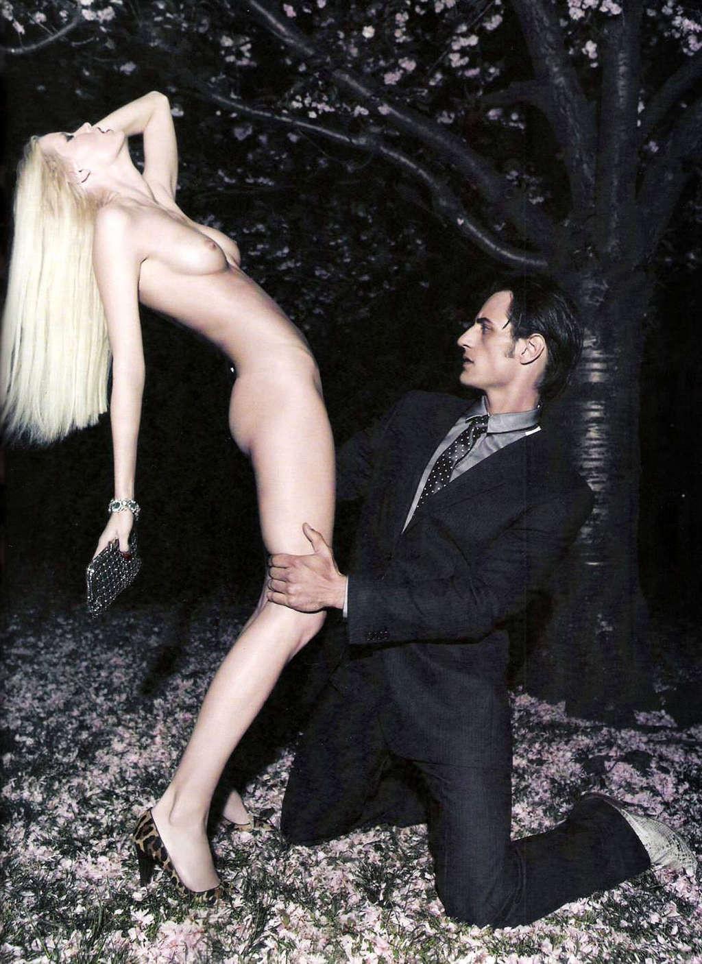 16P Caroline Winberg exposing her nice tits and posing nude for some magazine