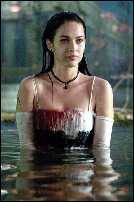 15P Megan Fox hard pokies thru sexy pink dress