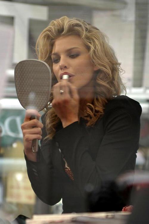 15P Annalynne Mccord nipple slip and banana sucked
