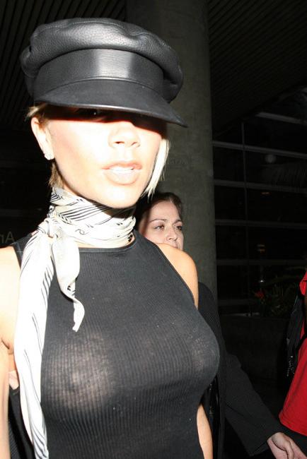16P Victoria Beckham see through and in hot underwear