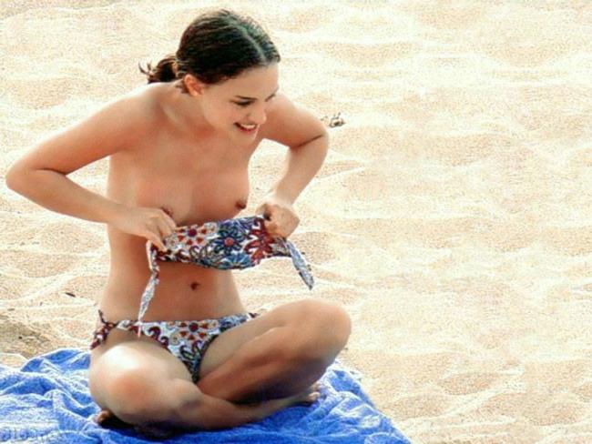 16P Natalie Portman sunbathing and nice upskirt