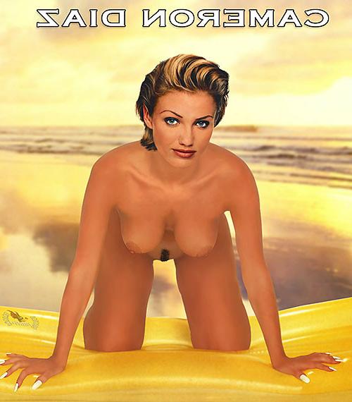 16P Cameron Diaz showing her pussy and tits and fucking hard