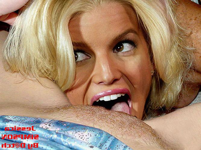 16P Jessica Simpson showing her pussy and tits and fucking hard