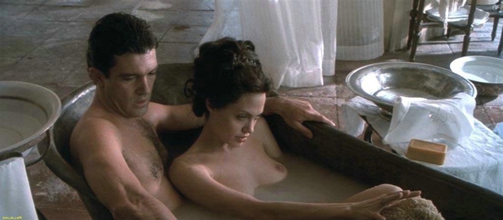 15P Angelina Jolie sexy body in black dress