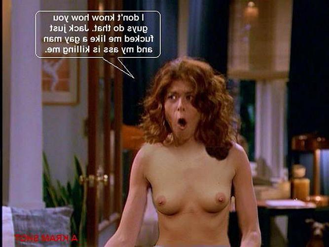 16P Debra Messing showing her pussy and tits and fucking hard