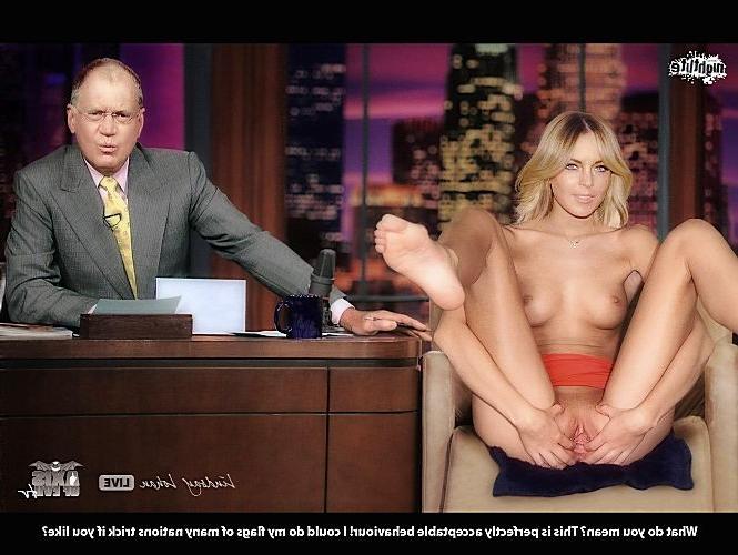 16P Lindsay Lohan showing her pussy and tits and fucking hard