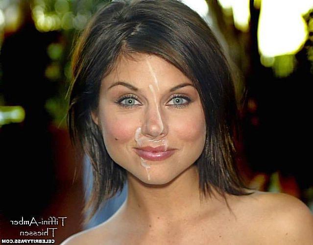 16P Tiffani Amber Thiessen showing her pussy and tits and fucking hard