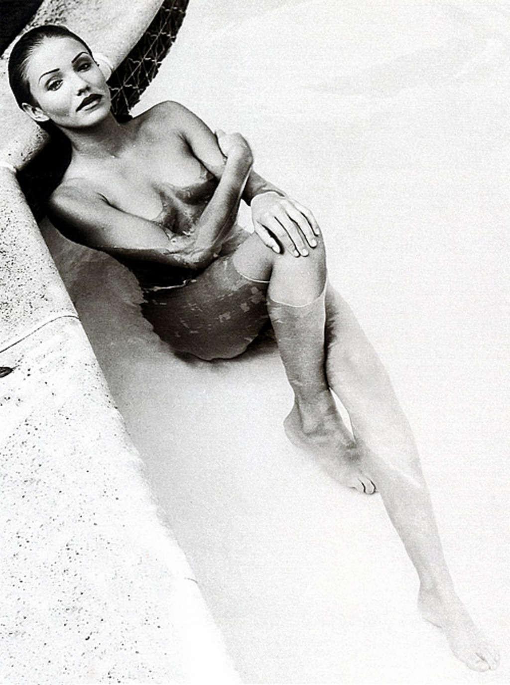 10P Cameron Diaz showing her nice big tits and posing very sexy in bikini