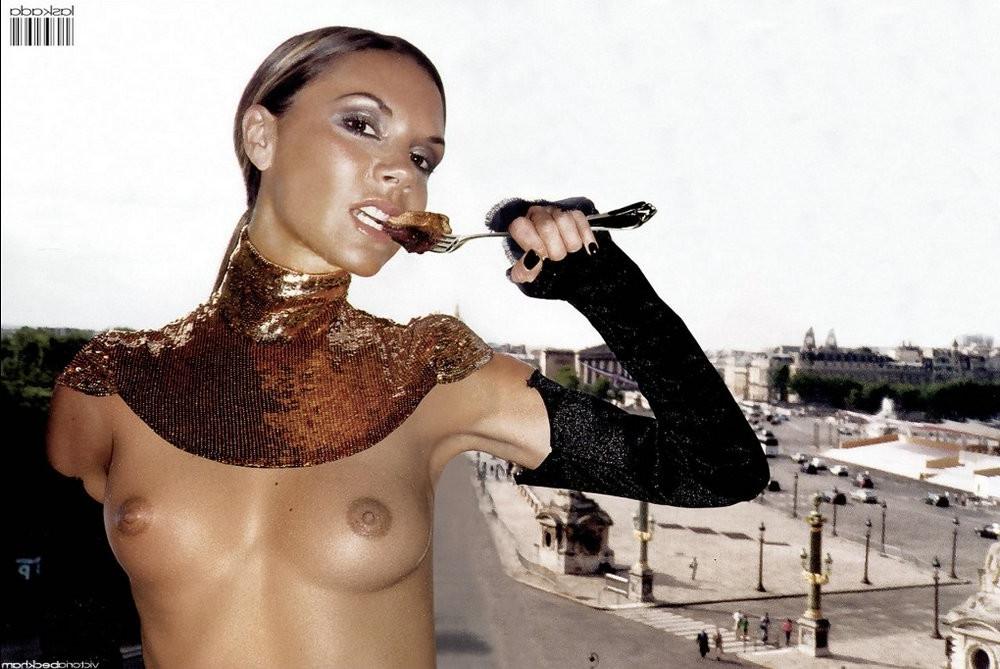 16P Victoria Beckham showing her pussy and tits and fucking hard
